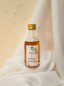 Zahvalnica bočica sa rakijom 50 ml
