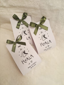 Zahvalnice za goste ušećereni bademi